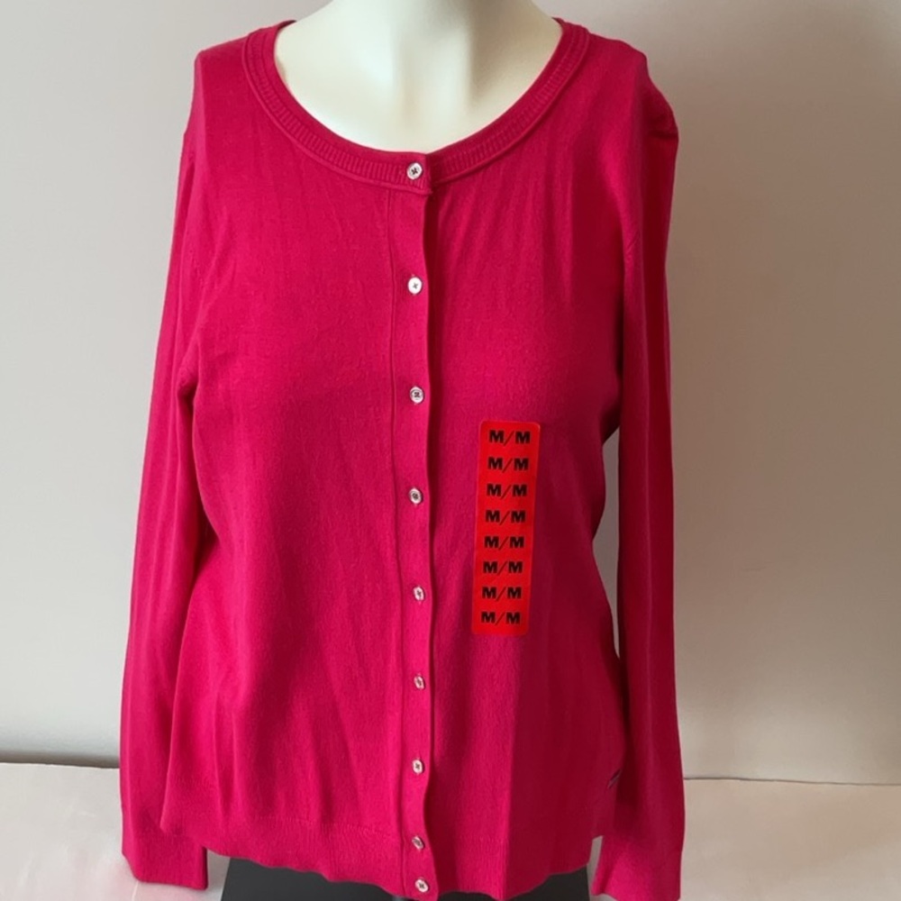 Calvin Klein Button-Front Cardigan - Picture 2 of 7